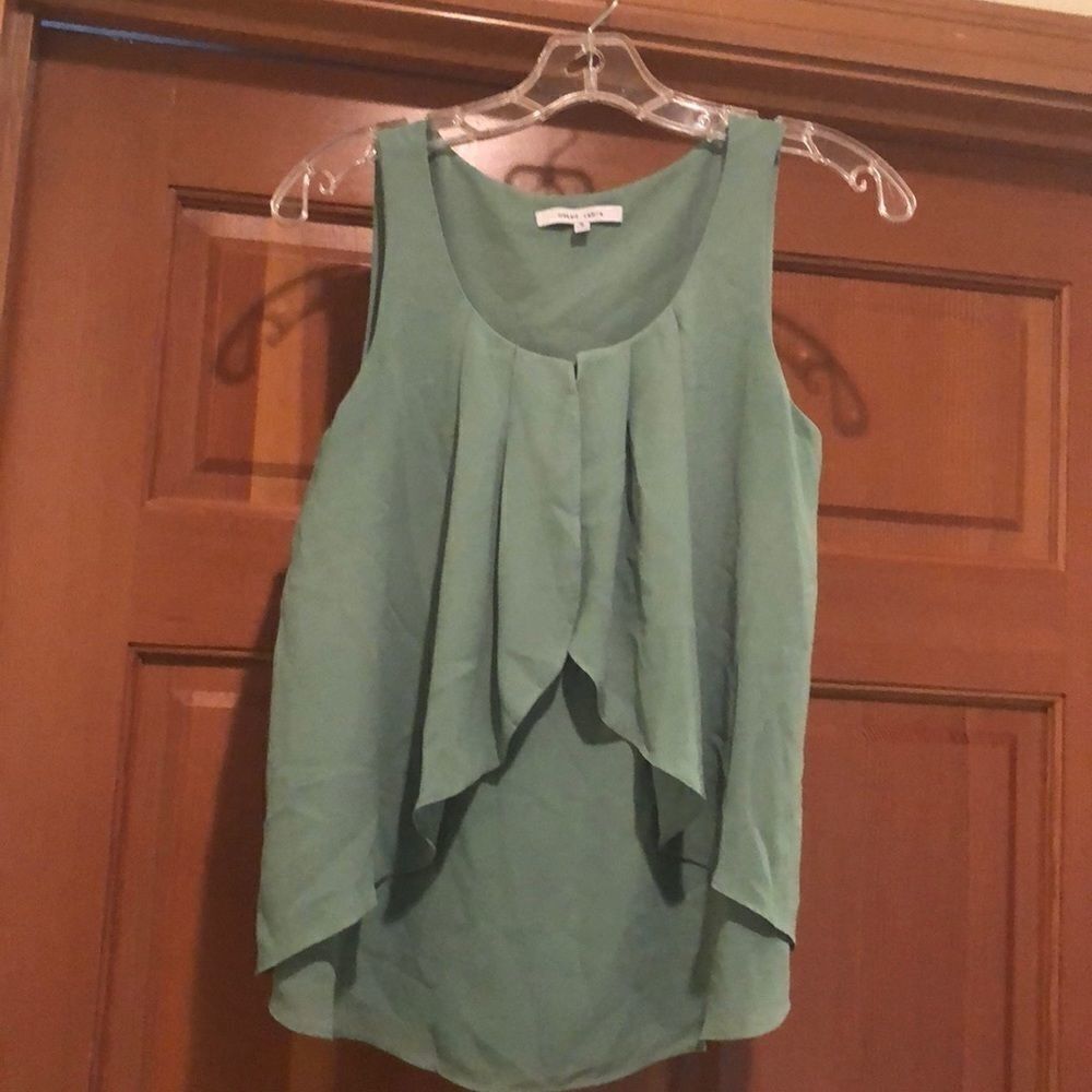 3/$15 Naked zebra green tank top